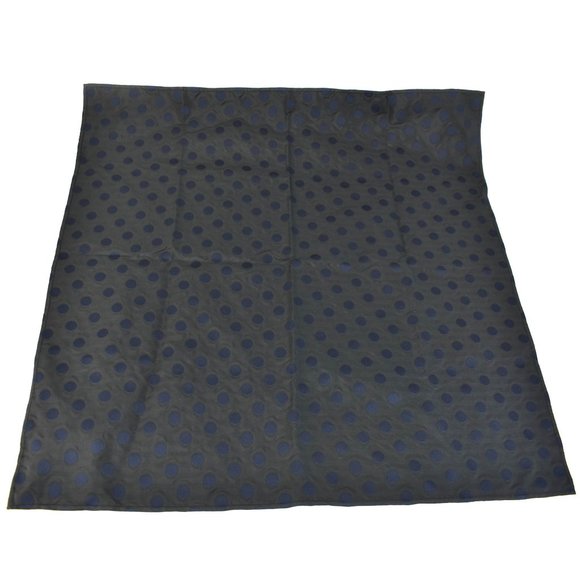 MIU MIU: Black, Silk Blend Polka Dot Scarf 21" x 21" (mn) - Picture 1 of 6